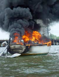 Fires On Boats Explosions On Boats Fumes